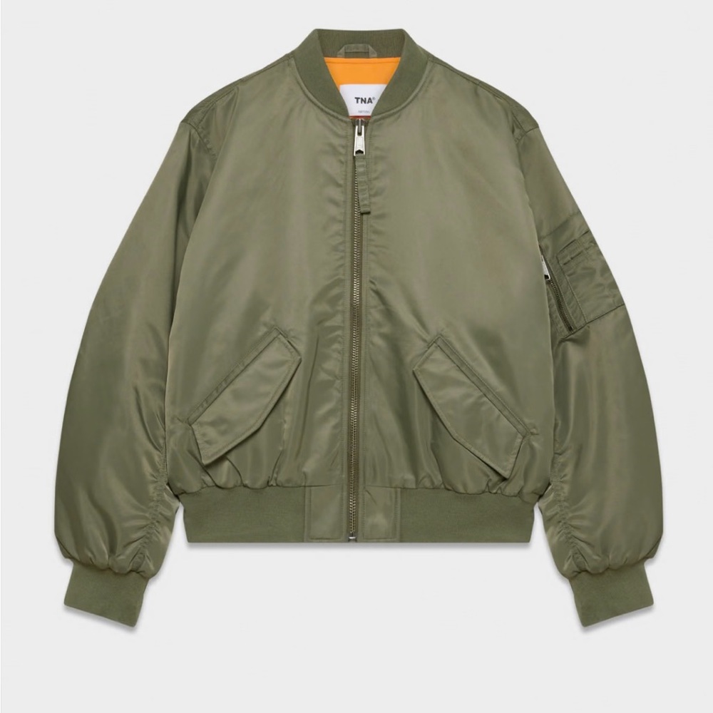 Aritzia Green Bomber Jacket
